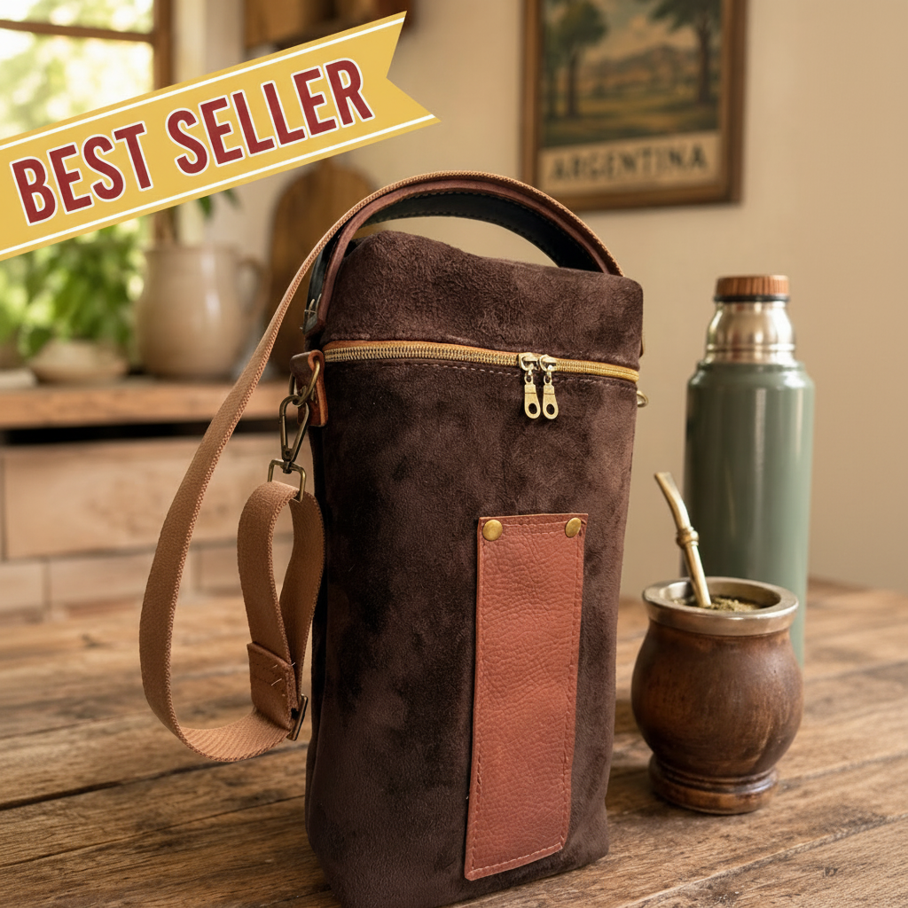 Yerba Mate Bag-Bolso Matero hecho a mano– Cuero Argentino