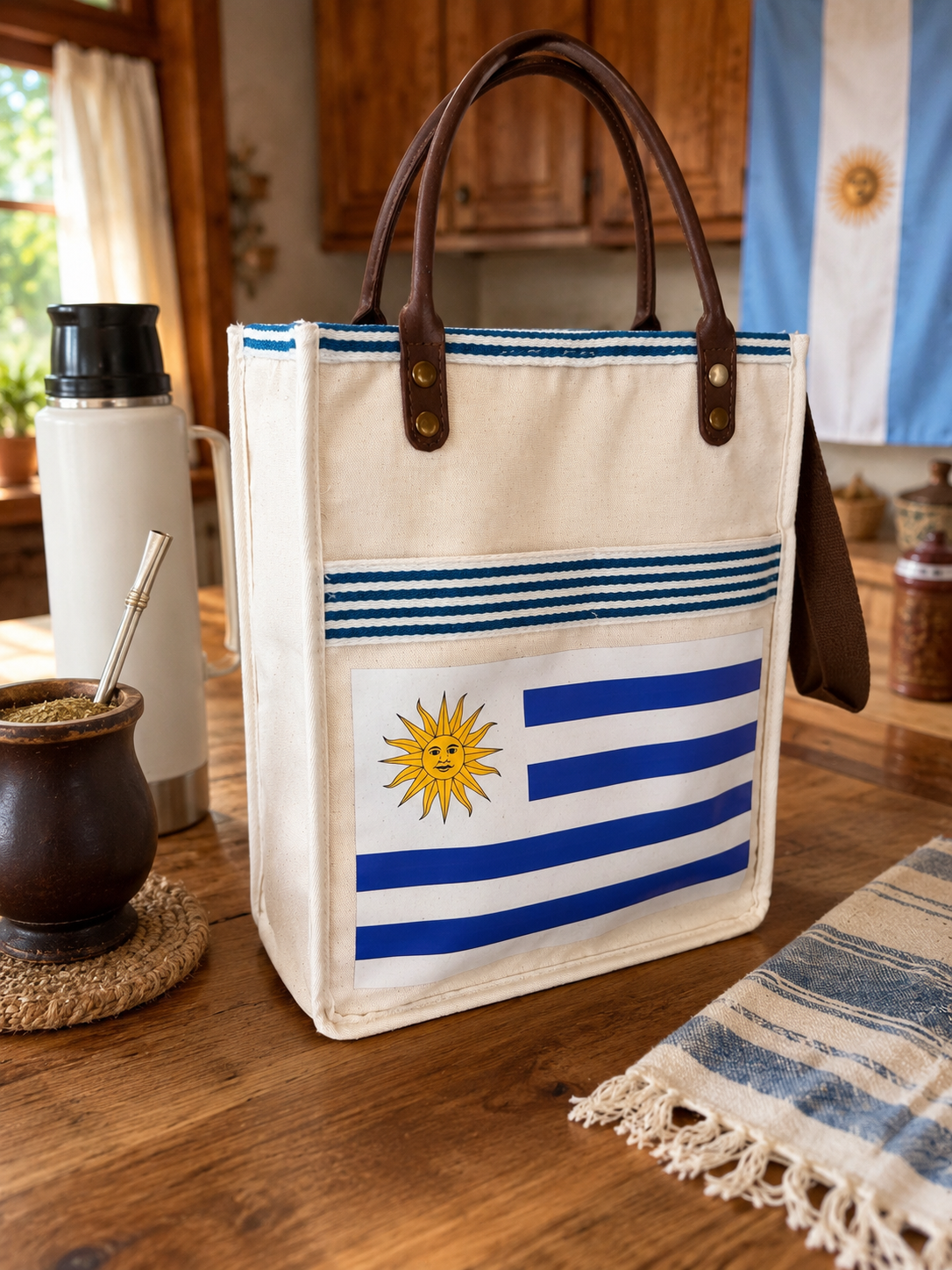 Yerba Mate Bag-Bolso Matero hecho a mano– lona