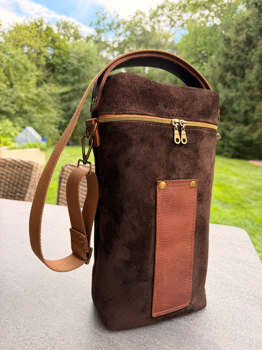 Yerba Mate Bag-Bolso Matero hecho a mano– Cuero Argentino