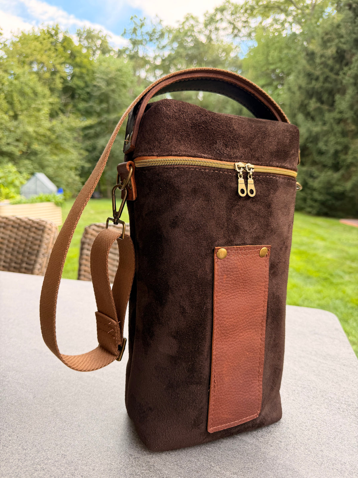 Yerba Mate Bag-Bolso Matero hecho a mano– Cuero Argentino