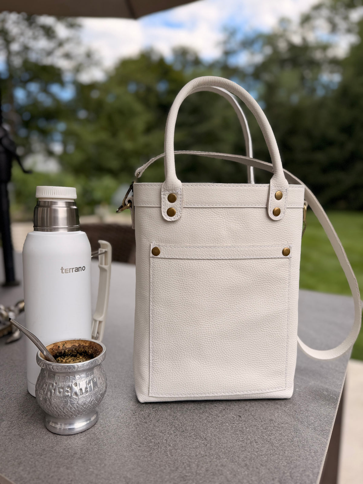 Yerba Mate Bag-Bolso Matero hecho a mano– Cuero Argentino