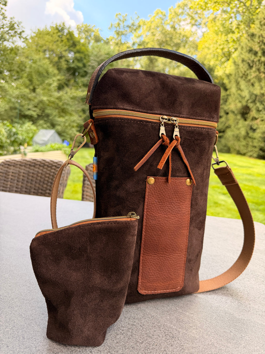 Yerba Mate Bag-Bolso Matero hecho a mano– Cuero Argentino