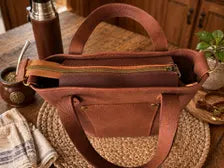 Yerba Mate Bag-Bolso Matero hecho a mano– Cuero Argentino