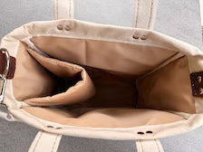 Yerba Mate Bag-Bolso Matero hecho a mano– Lona y cuerina.
