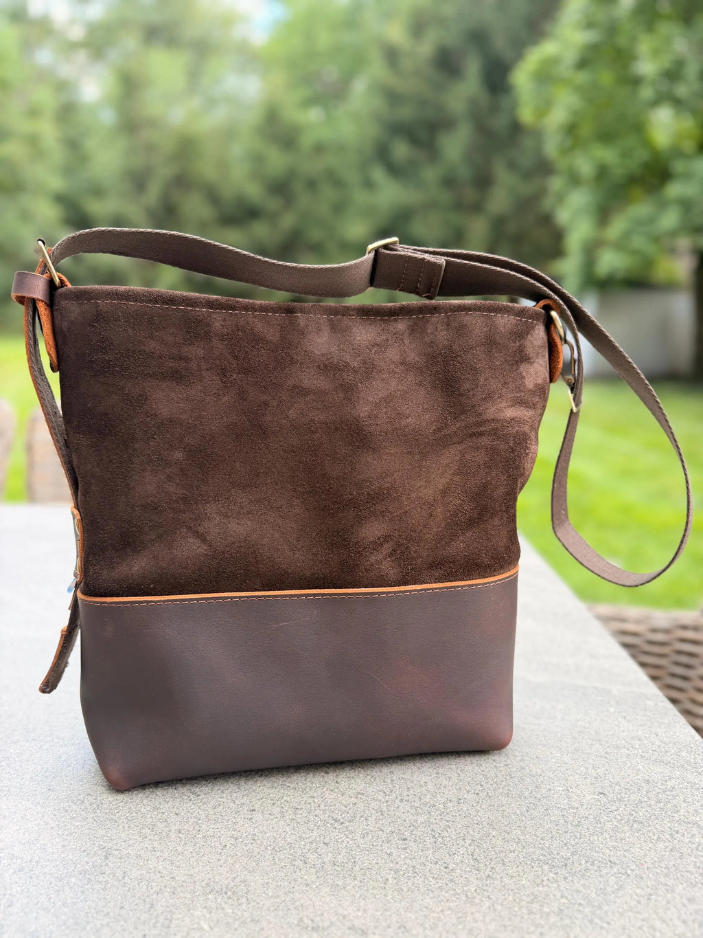 Yerba Mate Bag-Bolso Matero hecho a mano– Cuero Argentino