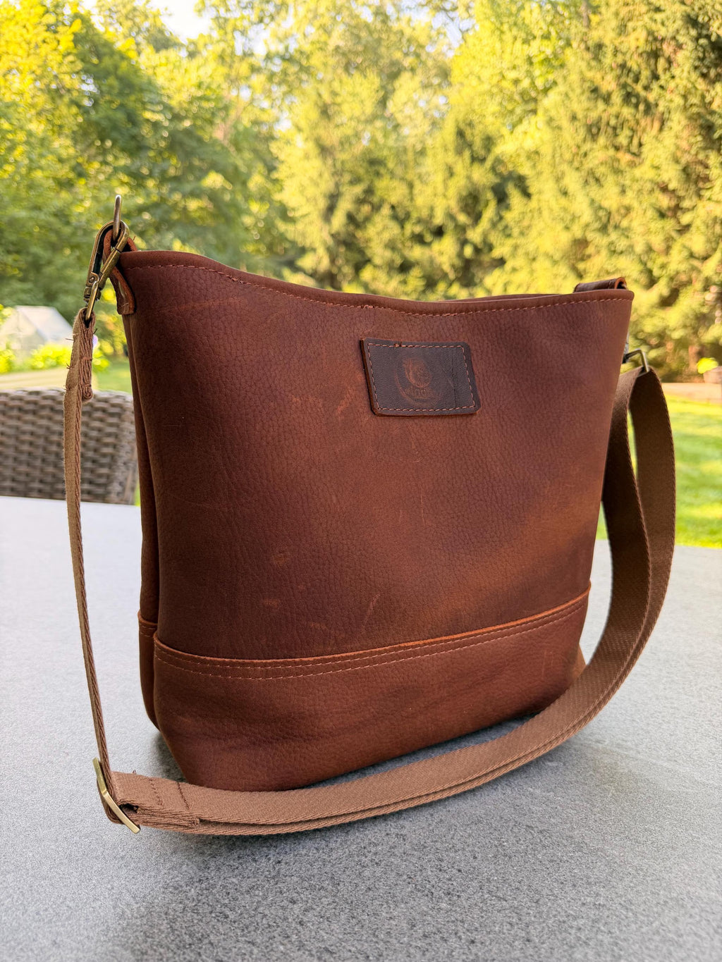 Yerba Mate Bag-Bolso Matero hecho a mano– Cuero Argentino