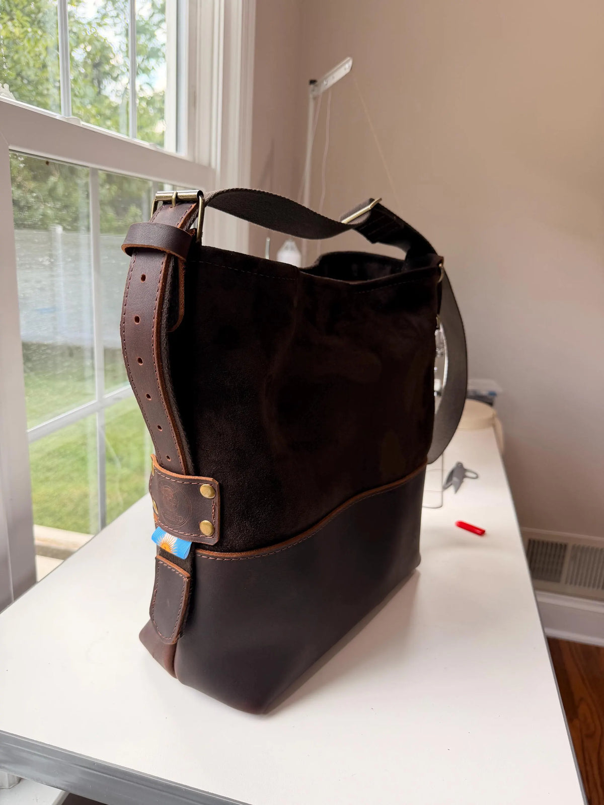 Yerba Mate Bag-Bolso Matero hecho a mano– Cuero Argentino