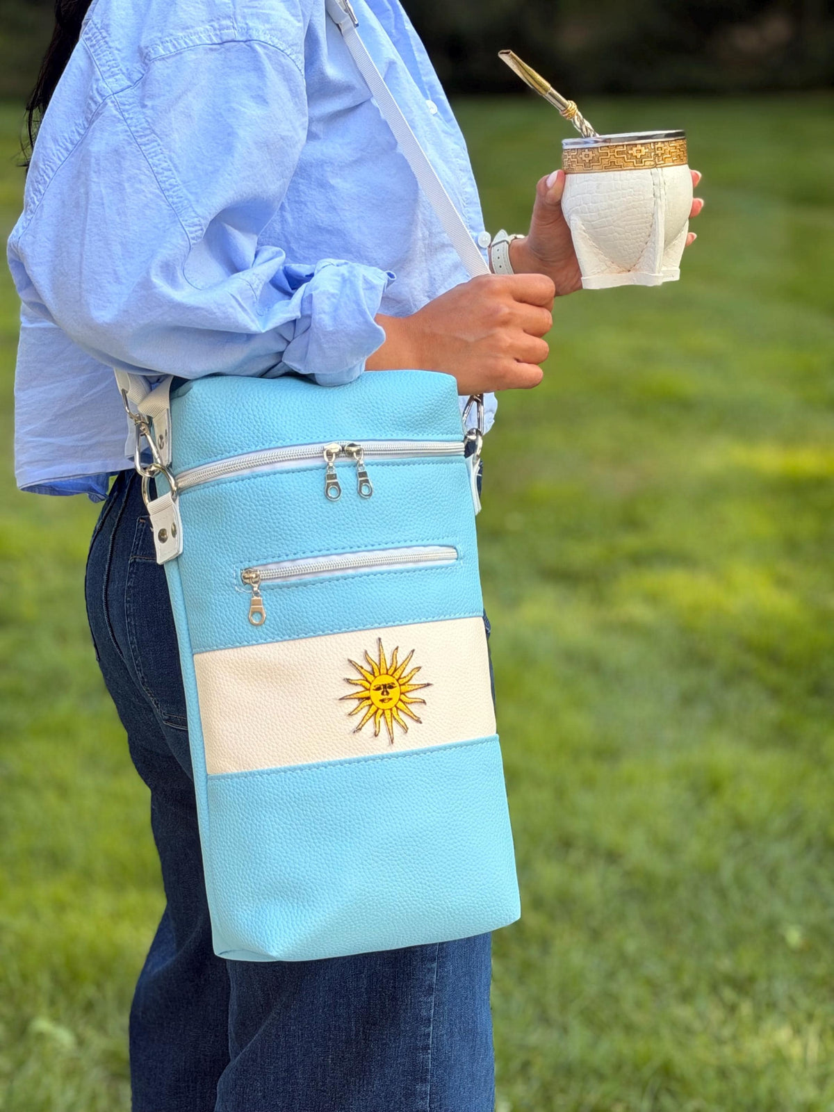 Yerba Mate Bag-Bolso Matero hecho a mano– Cuerina.