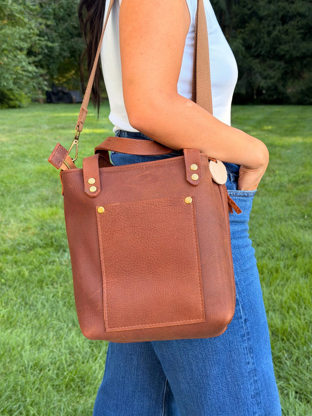 Yerba Mate Bag-Bolso Matero hecho a mano– Cuero Argentino