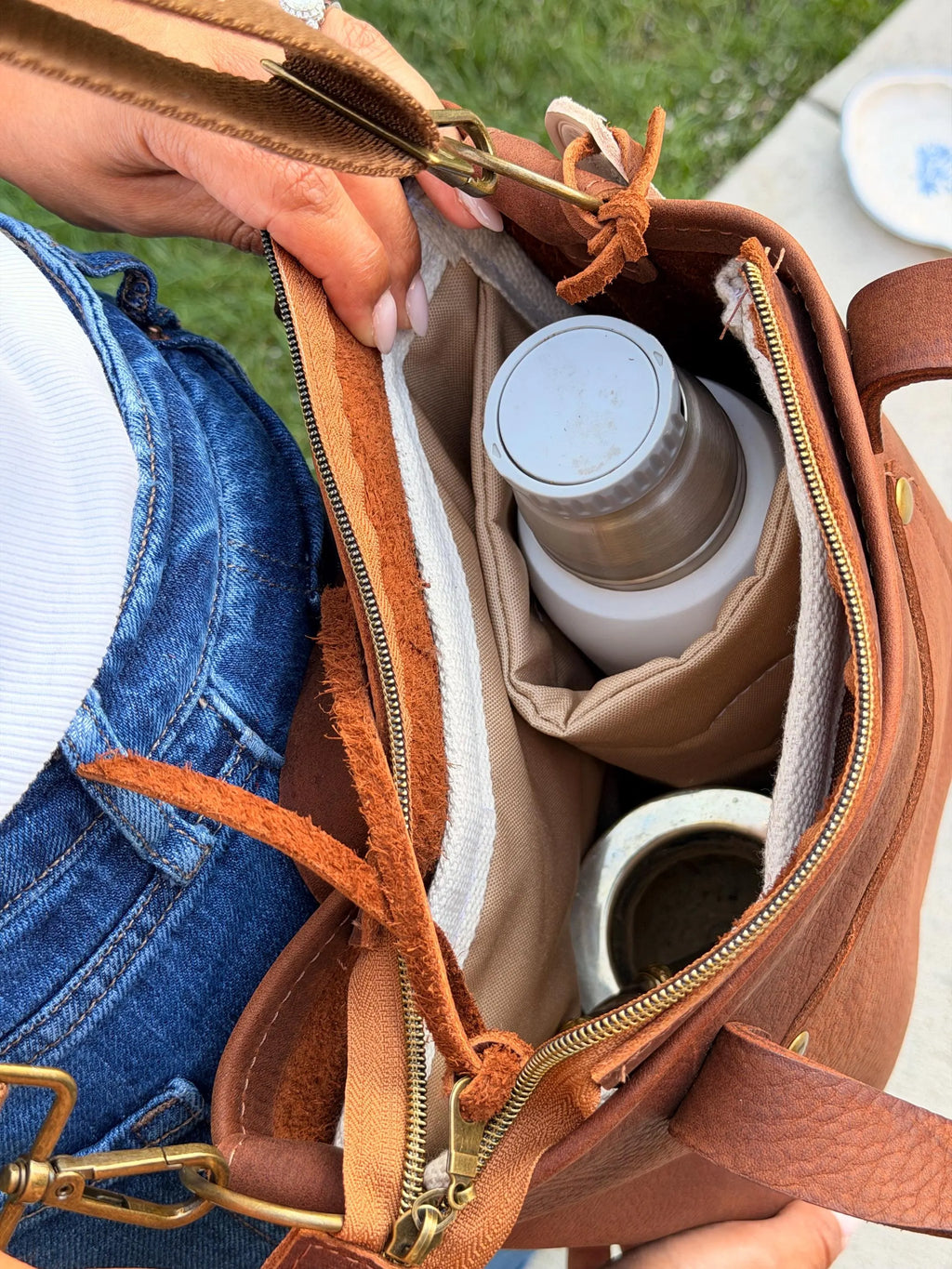 Yerba Mate Bag-Bolso Matero hecho a mano– Cuero Argentino