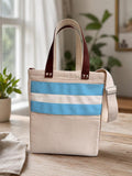 Yerba Mate Bag-Bolso Matero hecho a mano– Lona y cuerina.